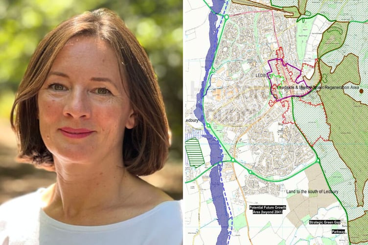 Councillors Stef Simmons says people oppose the building of 450 more homes in Ledbury