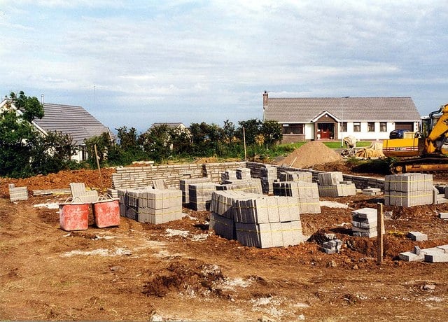 GV of building site