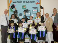 Young students take part in their first ‘graduation’