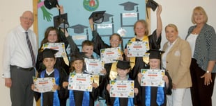 Young students take part in their first ‘graduation’