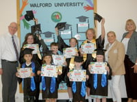Young students take part in their first ‘graduation’