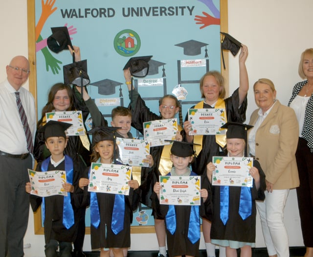Young students take part in their first ‘graduation’