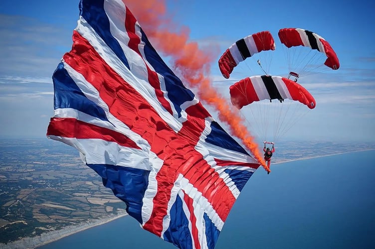 The Red Devils will be dropping in by parachute