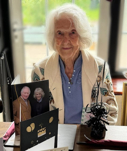 100 yr with card from monarch