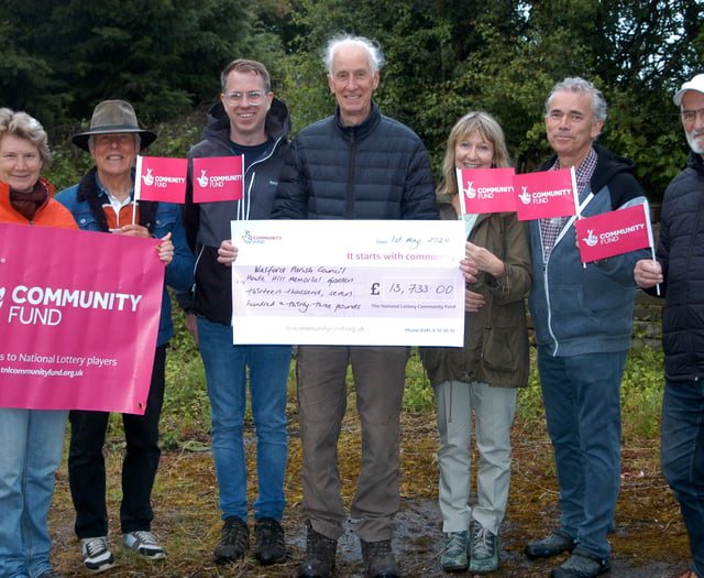 Village’s memorial garden gets lottery funding 