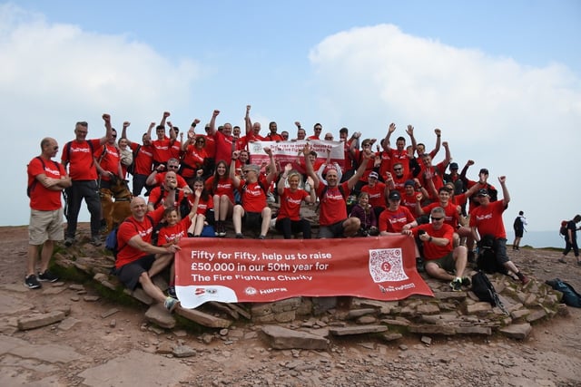 Firefighters complete community challenge to remember colleague