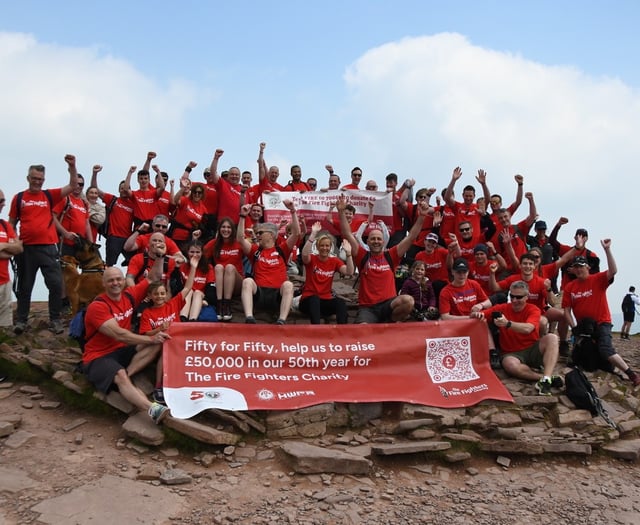 Firefighters complete community challenge to remember colleague