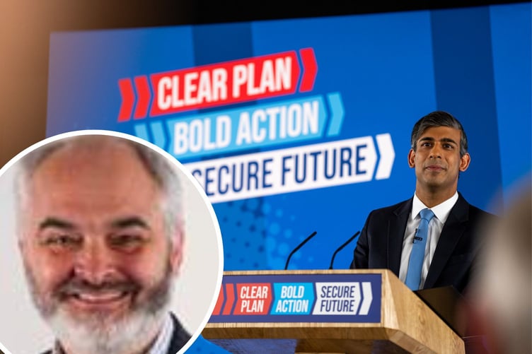 PM Rishi Sunak's campaign has been hit by claims that party data chief and Herefordshire councillor Nick Mason is being investigated alongside others over alleged bets on the timing of the general election
