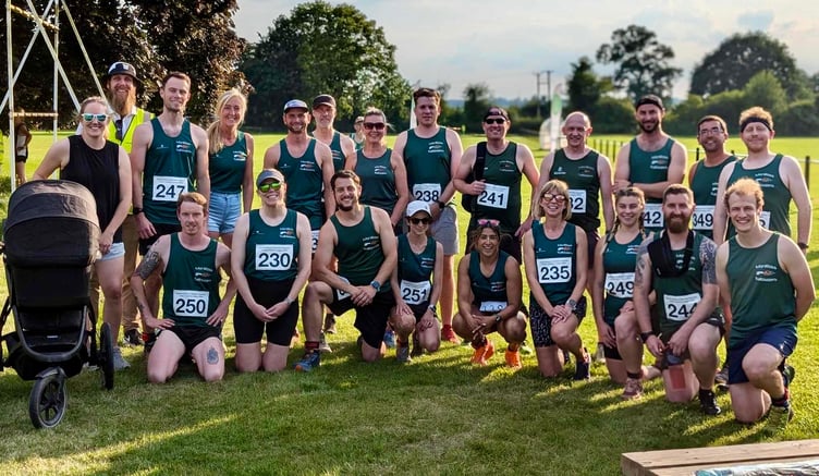 MonRoss Trailblazers before the race at Ross Sports Centre