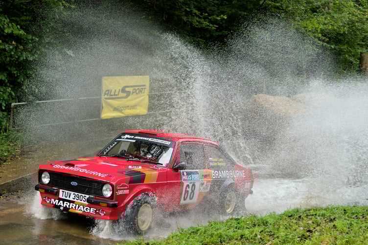 Alan Marriage and Kevin Lane in the 2023 Hills Ford Stages