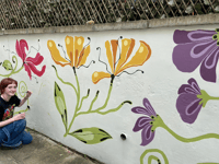 Community backed mural to brighten Ross street 