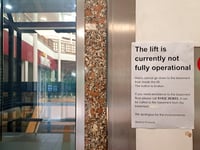 Shopping centre lift broken for weeks