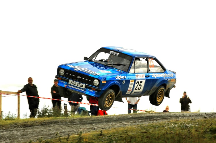 Ben Friend and regular Monmouth co-driver Cliffy Simmons flew to class victory in the Allglass Anglia Escort RS1800 