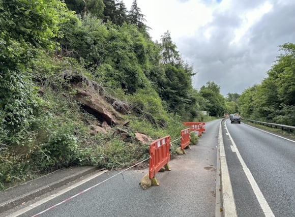 Leys Bend A40 rockfall to be addressed