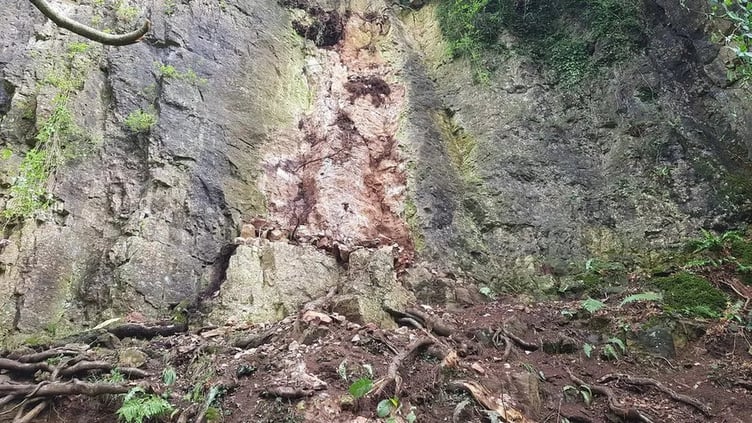GV of rockfall