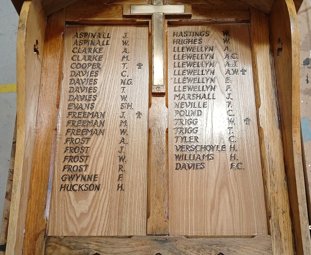 Restored First World War shrine to be re-dedicated