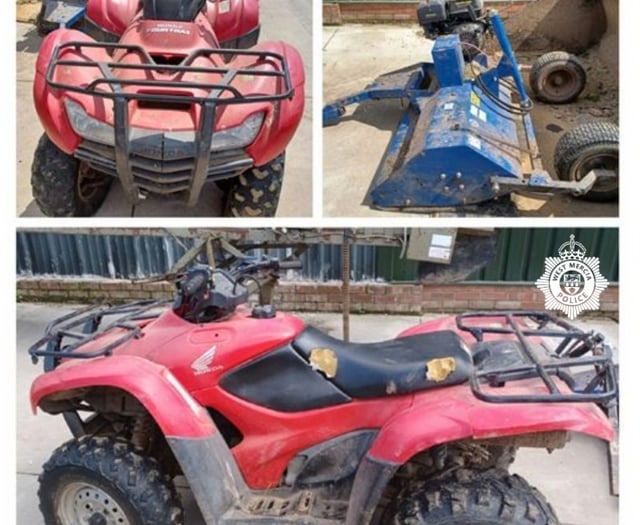 Appeal to reunite stolen farm vehicles with its owners