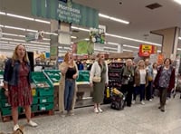 Border Belles flashmob at Morrisons