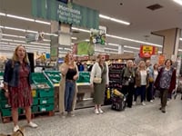 Border Belles flashmob at Morrisons