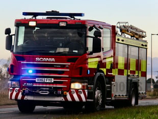 Firefighters tackle farm building blaze on outskirts of town
