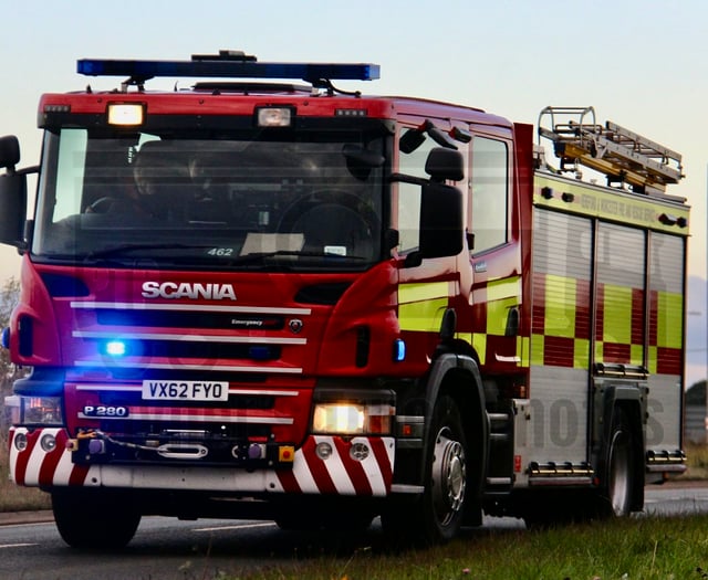 Firefighters tackle farm building blaze on outskirts of town