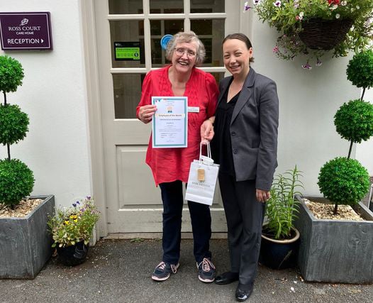 Senior carer celebrates 25 years of service at Ross Court 