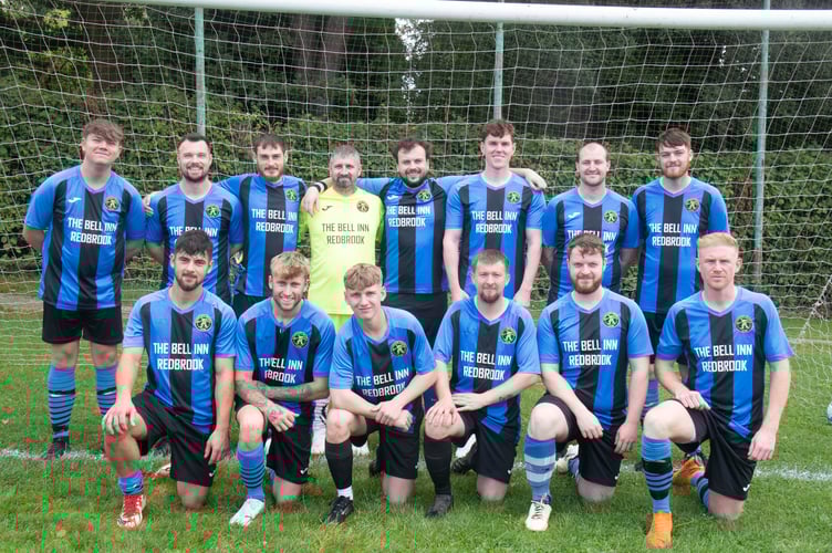 Redbrook:Back row: Zak Morgan, Ryan Jeffs, Daniel Hudson, Ashley Lewis, Larsson Brown, Darci Edwards, Gareth Clarke Williams, Cameron Rennie. Front: Ieuan Frost, Lewis Tyler, Daniel Heaven, Sam Hamley, Bailey Grant, Thomas Maxted.