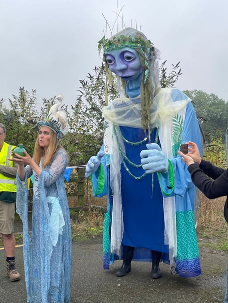 The Goddess of the Wye joined the procession