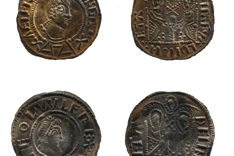 Two emperor pennies found with the Herefordshire Hoard