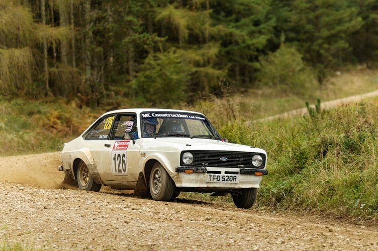 Ian Evans with son Dan on the notes finished ninth overall