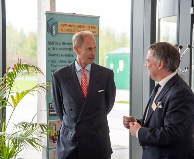Duke of Edinburgh visits NMITE Centre for Advanced Timber Technology