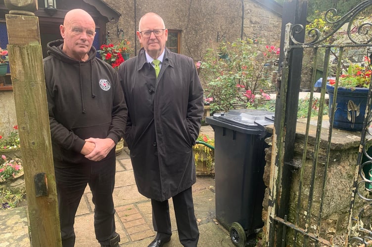 Michael Fletcher with his County Councillor Philip Robinson