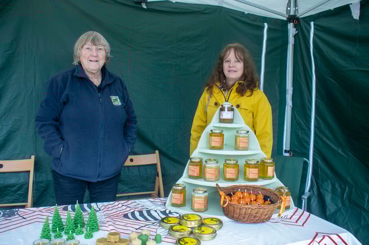 Rosemary Snowdon and Di Webb of the Forest of Dean Beekeepers' Association