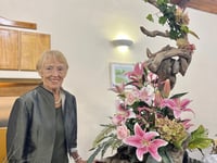 Tea and flowers at Longhope fundraiser