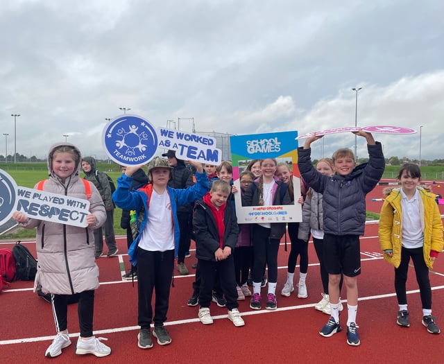 Hundreds of pupils attend county sporting event