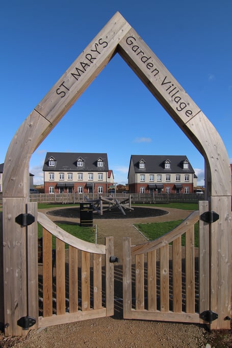 Entrance to housing estate