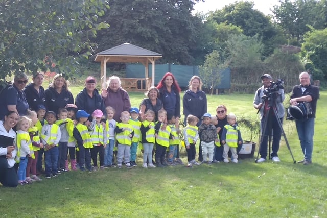 TV crew drops in on Ross Community Garden