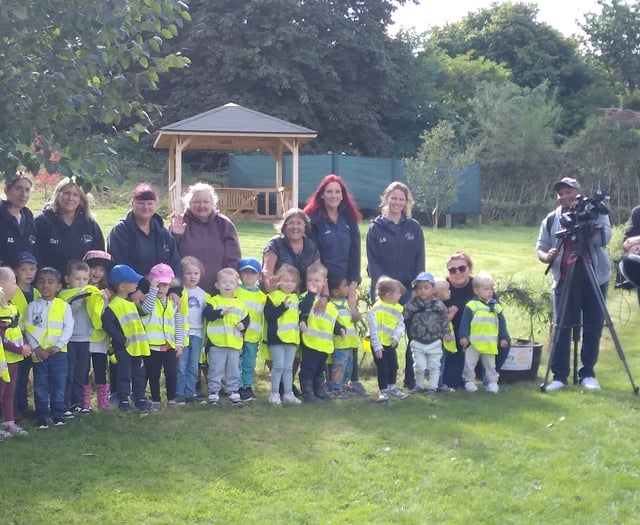 TV crew drops in on Ross Community Garden
