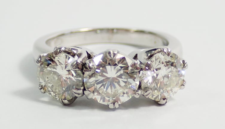 Three Stone Diamond Ring