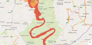 Flood warning for Ross-On-Wye