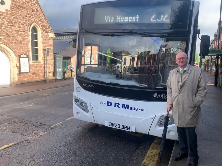 Councillor with bus
