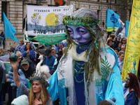 Goddess of the Wye joins mass protest