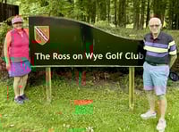 Christine and Tony prove perfect couple on the course
