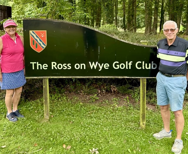 Christine and Tony prove perfect couple on the course