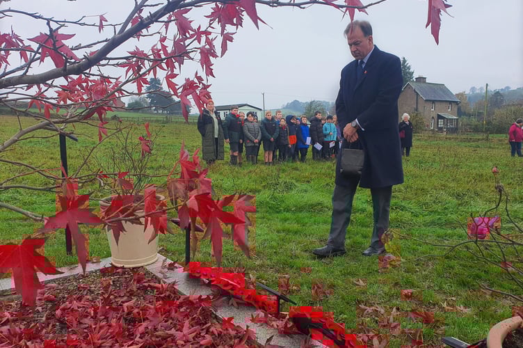 Wreath laying