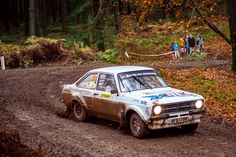 Rich Cole and Jemma Taylor in last year's Wyedean Stages