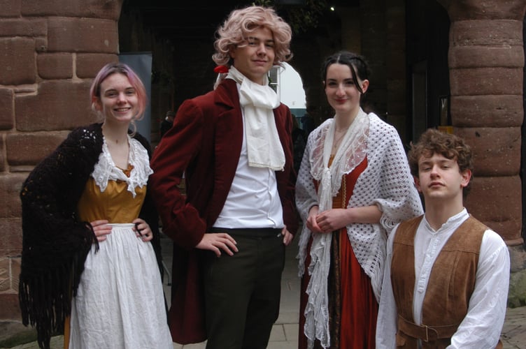 Historical costumes.