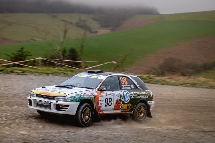 Gary Bollands and Nigel Baldwin in action