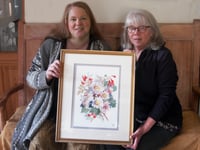 Charity shop painting brings tears to artist’s family