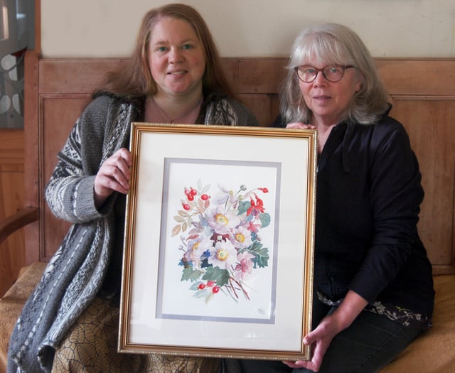 Charity shop painting brings tears to artist’s family